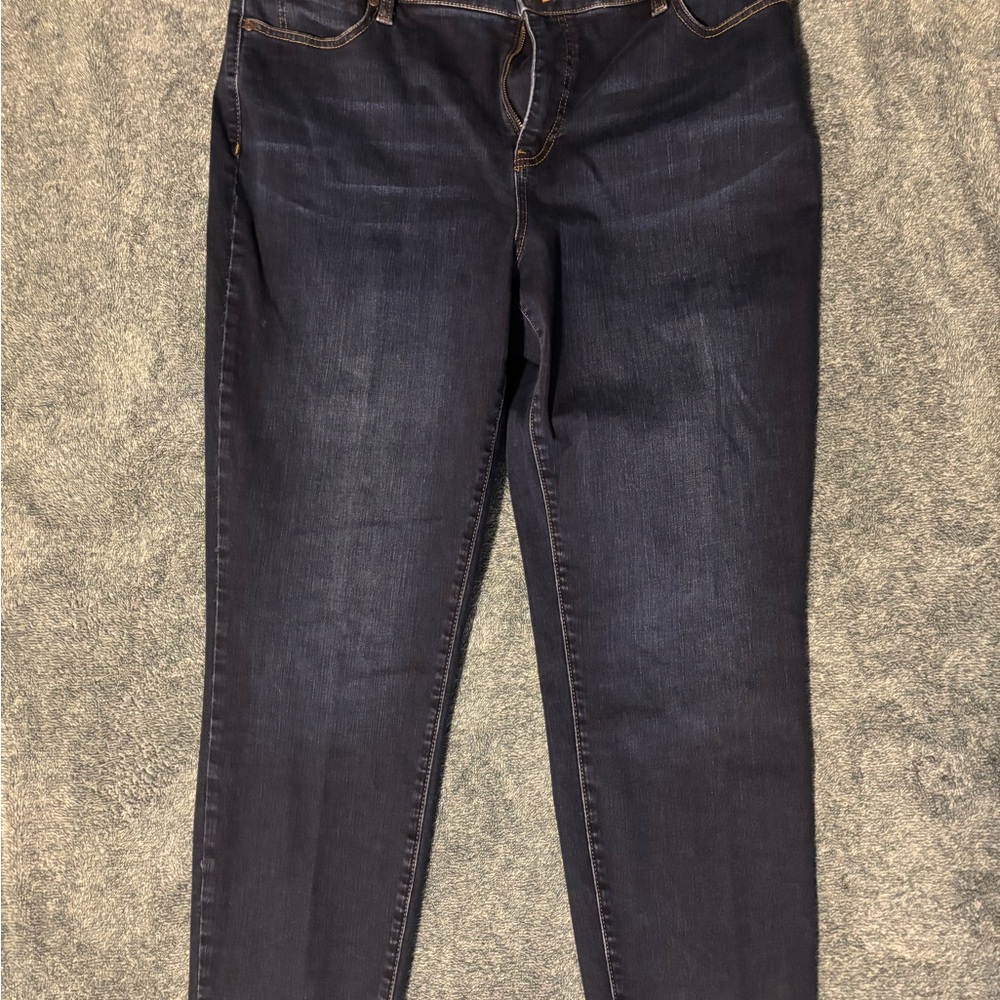 Talbots Women's Dark Blue Boyfriend Jeans